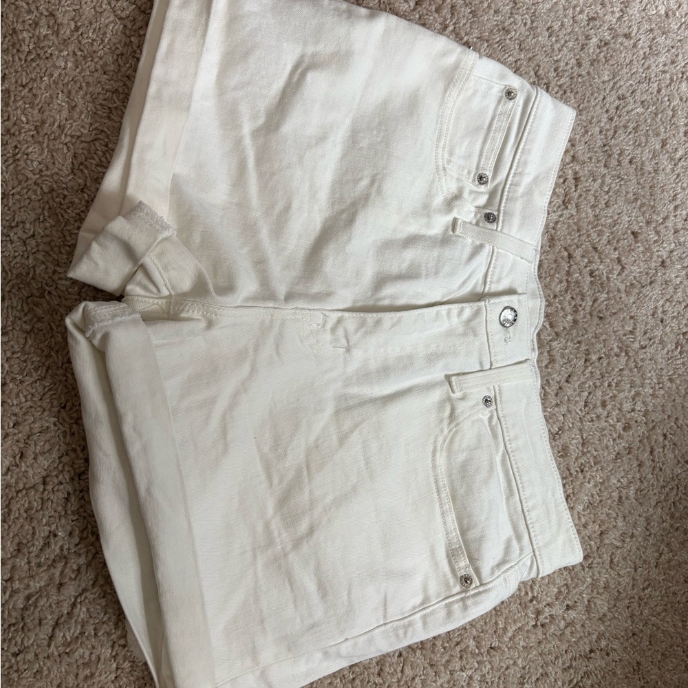 J. Crew Women's Cream Denim Shorts
